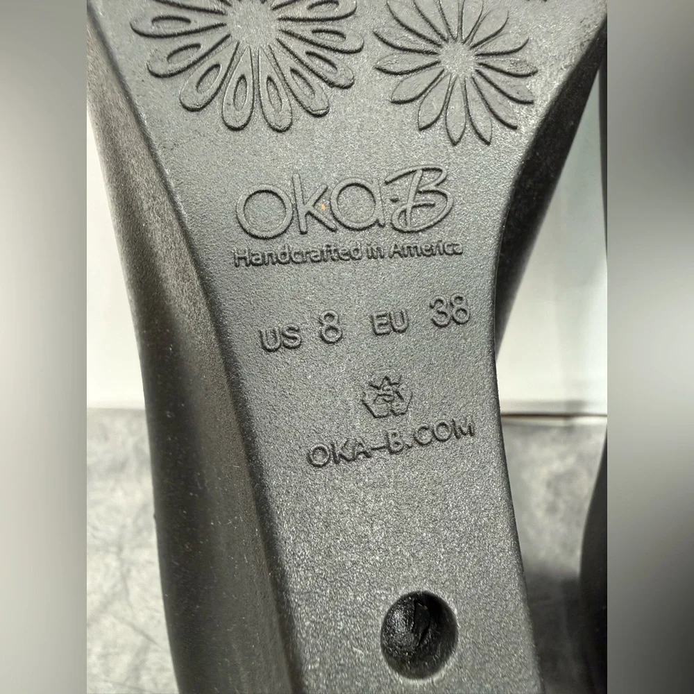 EUC Oka-B Black Jessica Wedges - Picture 11 of 12